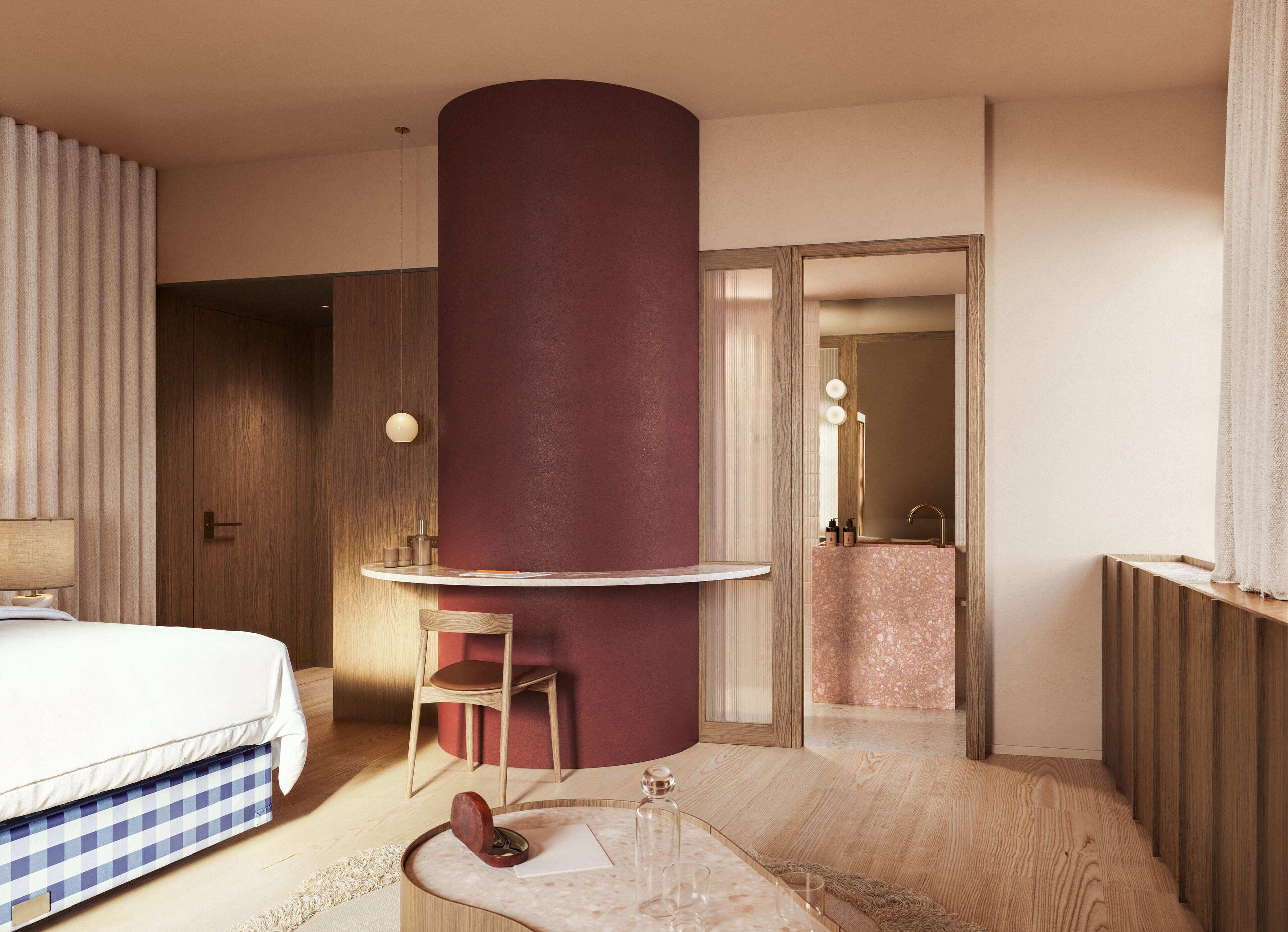 豪華雙人房 | 高級寢具、迷你吧贈品、房內夾萬、書桌