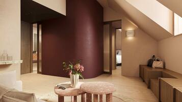 Family Quadruple Room | Premium bedding, free minibar items, in-room safe, desk