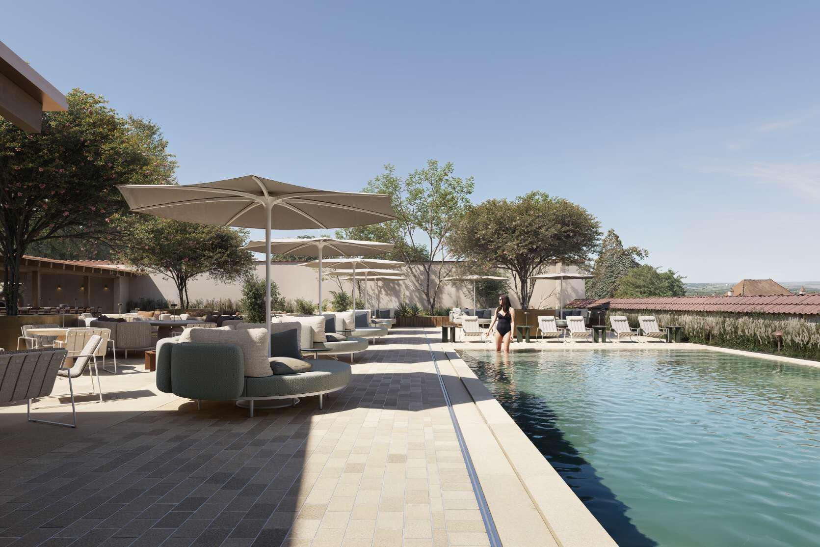 Sesongbasert utendørsbasseng