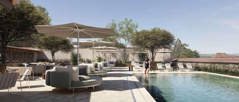 Seasonal outdoor pool