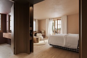 Suite, vistas al viñedo | Ropa de cama de alta calidad y minibar (con algunos artículos gratuitos)