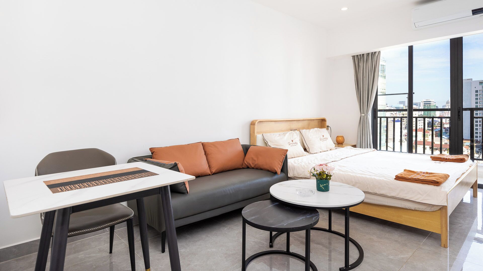 Lägenhet Deluxe - utsikt mot staden | Vardagsrum