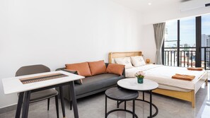 Deluxe Condo, City View | Living area - SKYCONDO Phnom Penh (Phnom Penh)