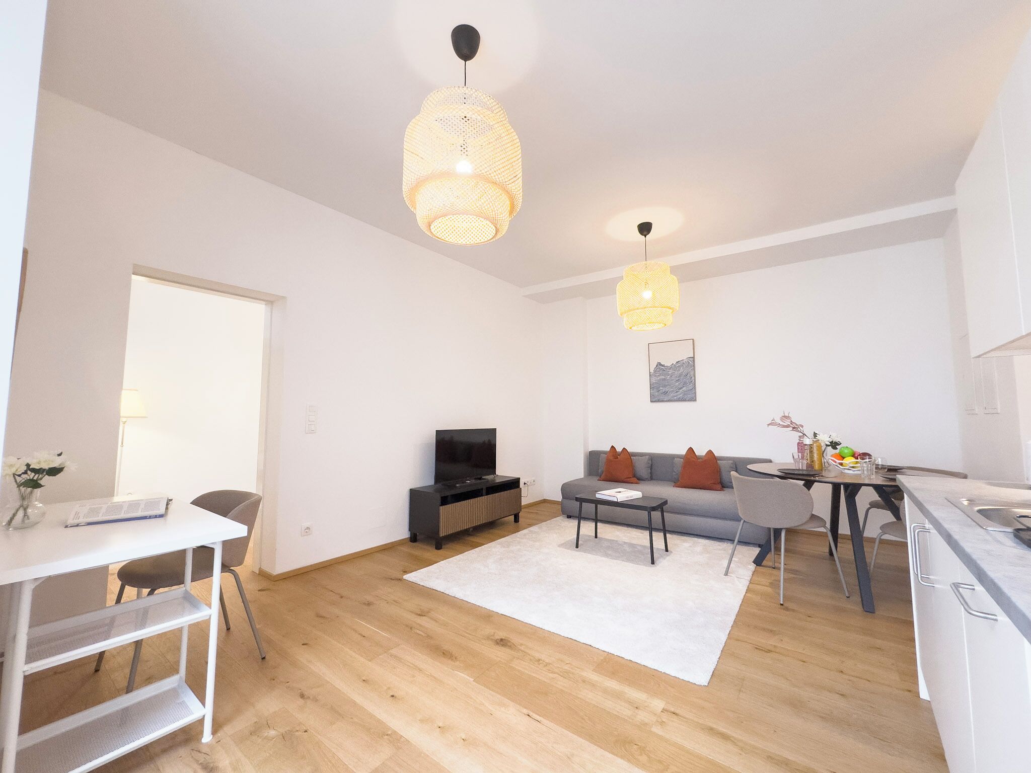 Apartamento, 1 cama de matrimonio con sofá cama | Tabla de planchar con plancha