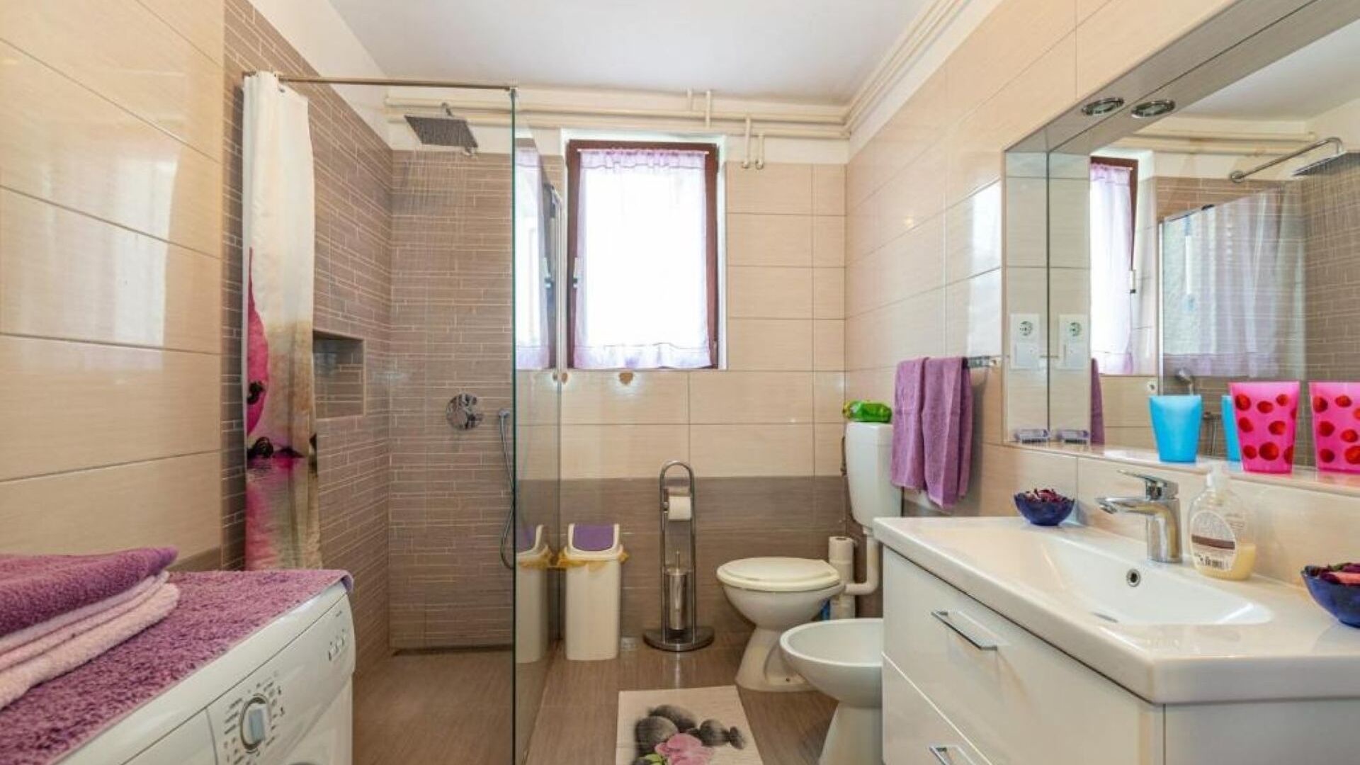 Ducha, secador de pelo y toallas