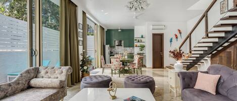 Villa, Non Smoking, Private Pool | Living area