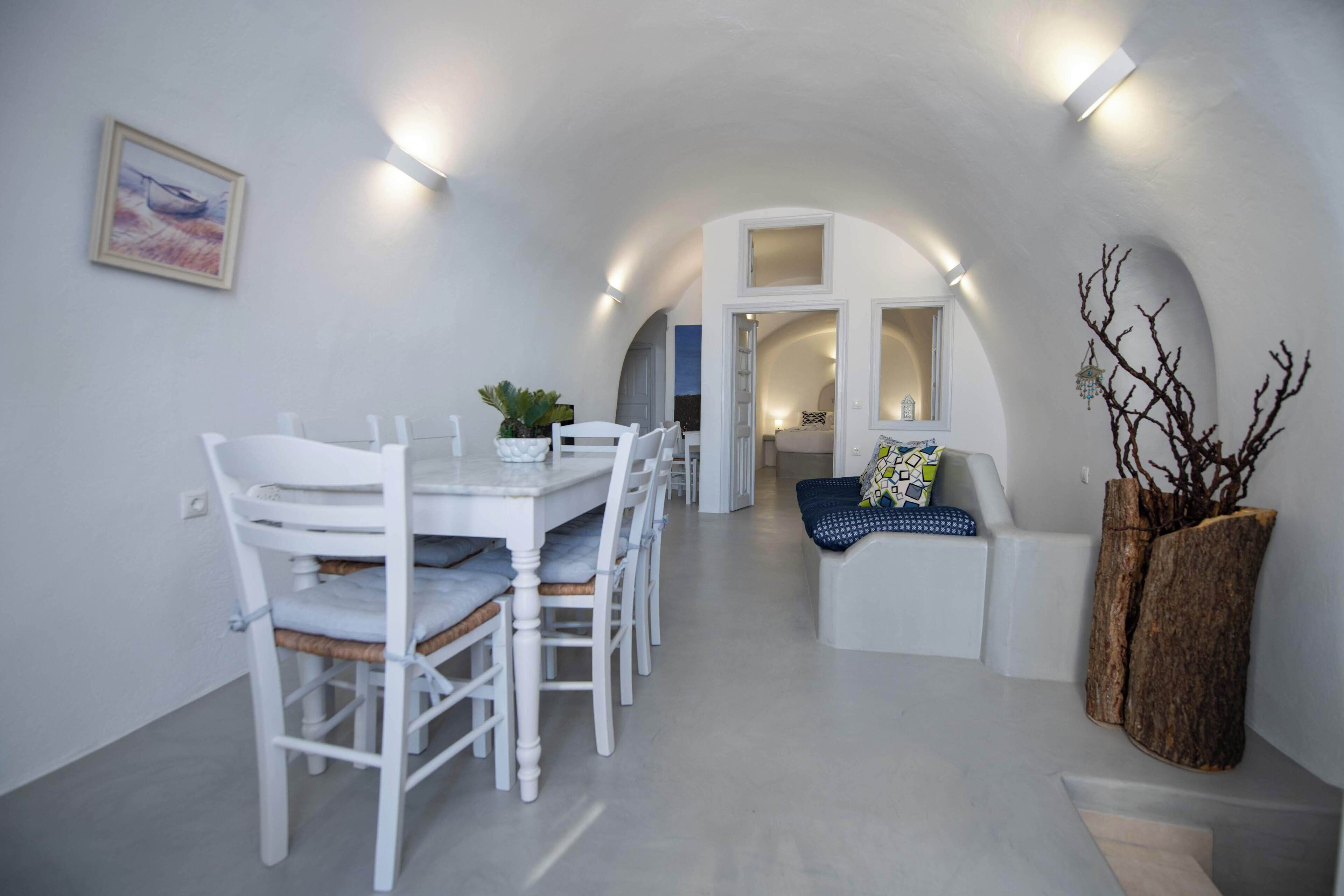 Traditional Villa, 3 Bedrooms, Hot Tub, Sea View | Living area | 34-inch LCD TV with cable channels