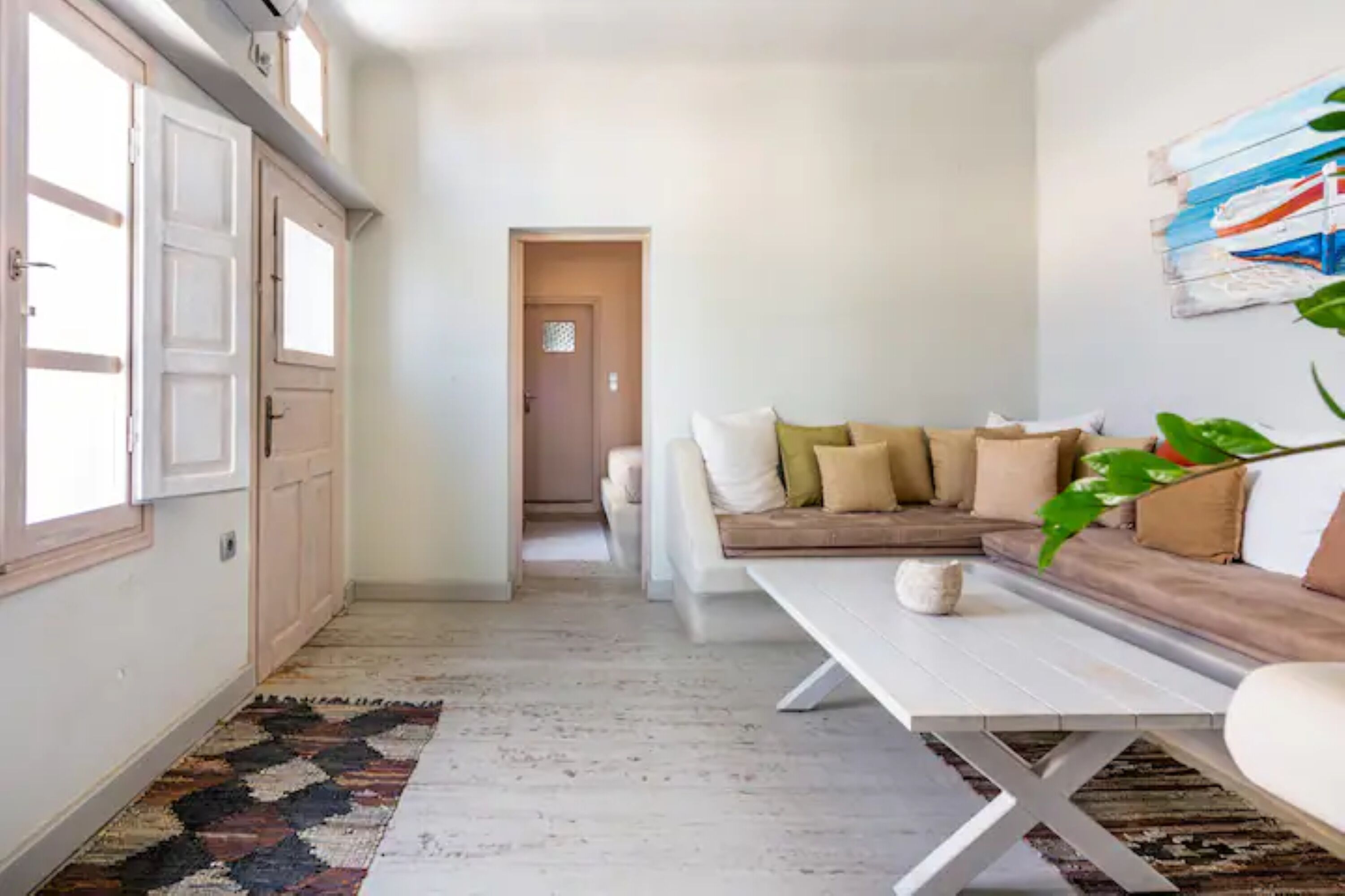 华丽别墅, 1 间卧室, 按摩浴缸, 海景 | 起居区