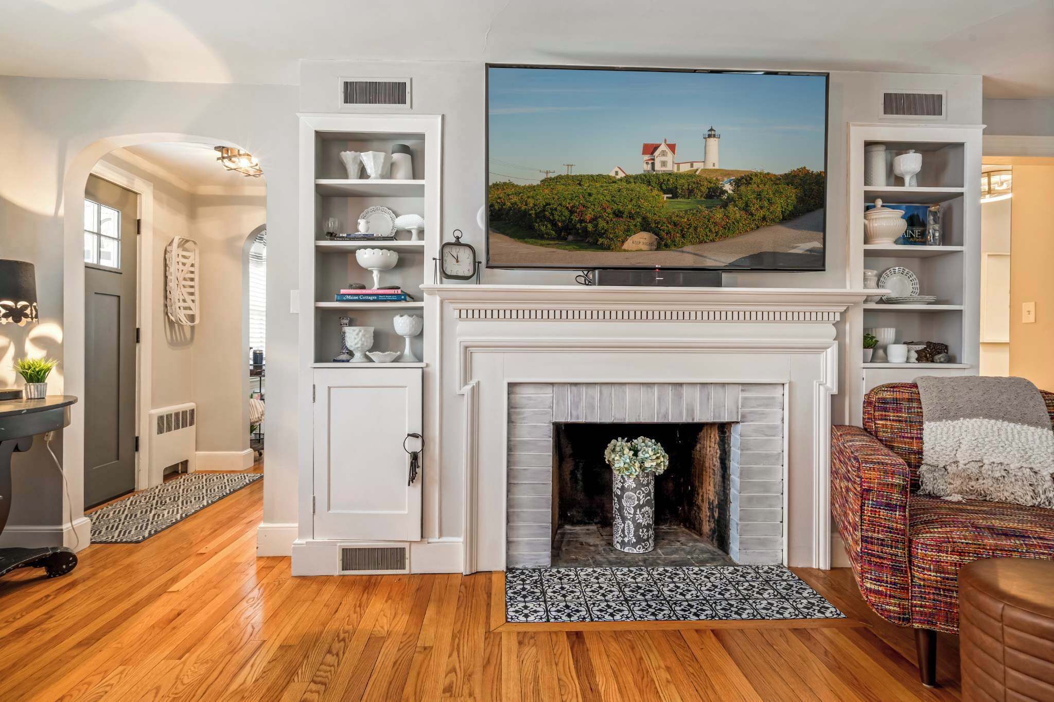 Ferienhaus, Mehrere Betten, Terrasse, Gartenblick (Coastal Cape Neddick) | Wohnbereich