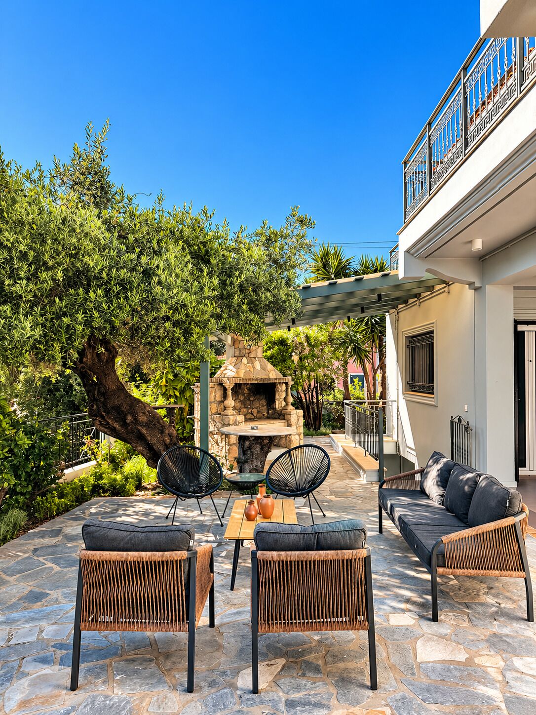 Villa Familiale, 4 chambres, piscine privée | Terrasse/Patio