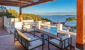 Terrace/patio - Untouched nature • Perfect Sea View • Heated Pool • Beach 3 min Walk (Ljubljeva)