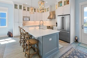 Fridge, microwave, oven, stovetop - Dune R Thang- New Listing! - 2nd Row from Beach! (Galveston)
