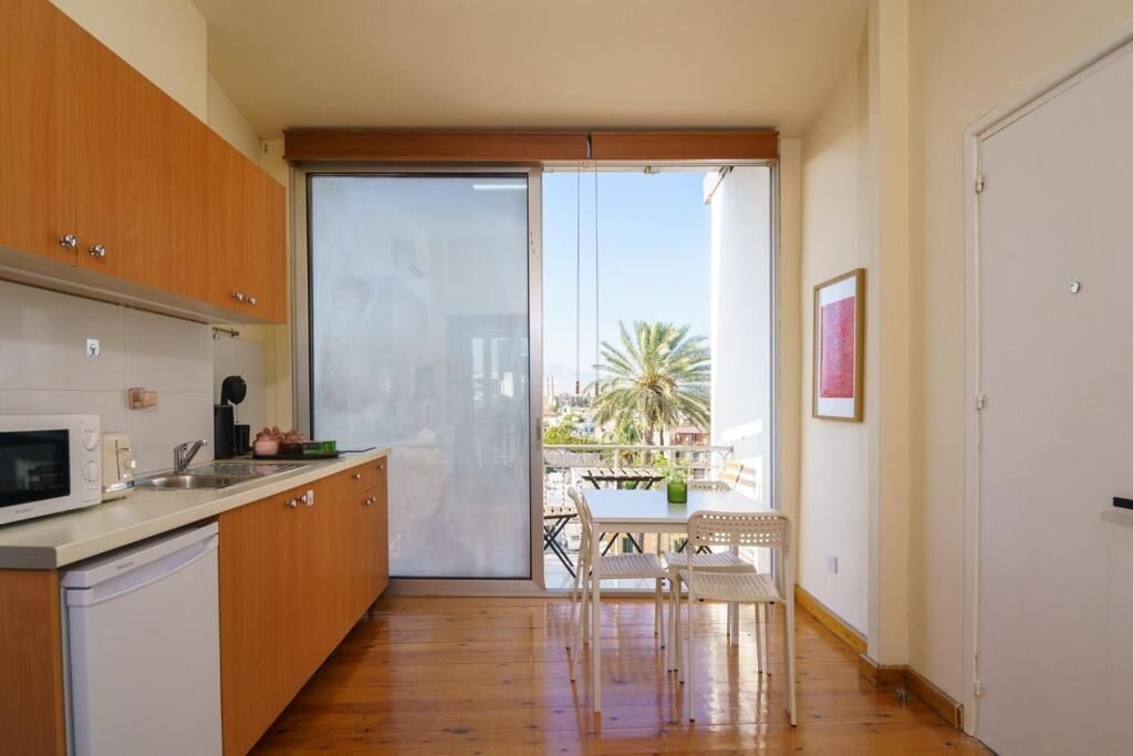 Appartement, balcon, vue ville | Cuisine privée | Réfrigérateur, micro-ondes, four, plaque de cuisson