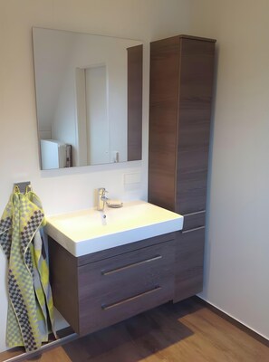 Een douche, een haardroger