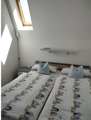 2 slaapkamers, wifi, beddengoed