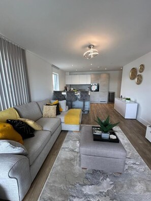 Apartment, 2 Bedrooms, Fireplace | Living room - 2 bed 2 Bath Waterfront Luxury Apartment (Southampton)