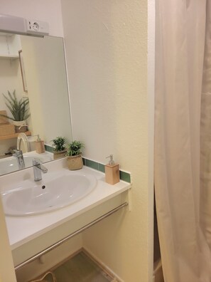 Shower, towels, soap, toilet paper - Cosy, quiet studio near Grenoble center (Grenoble)