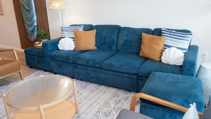 Apartment, 2 Bedrooms | Living area - Saida 3603 - 6 Floor Gulf-front Remodel - Sleeps 8 2 Bedroom Apts (South Padre Island)