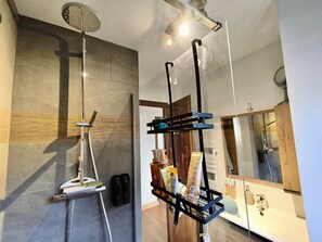 Shower, hair dryer, towels, soap - Family chalet with garden and Mont Blanc view (Passy)