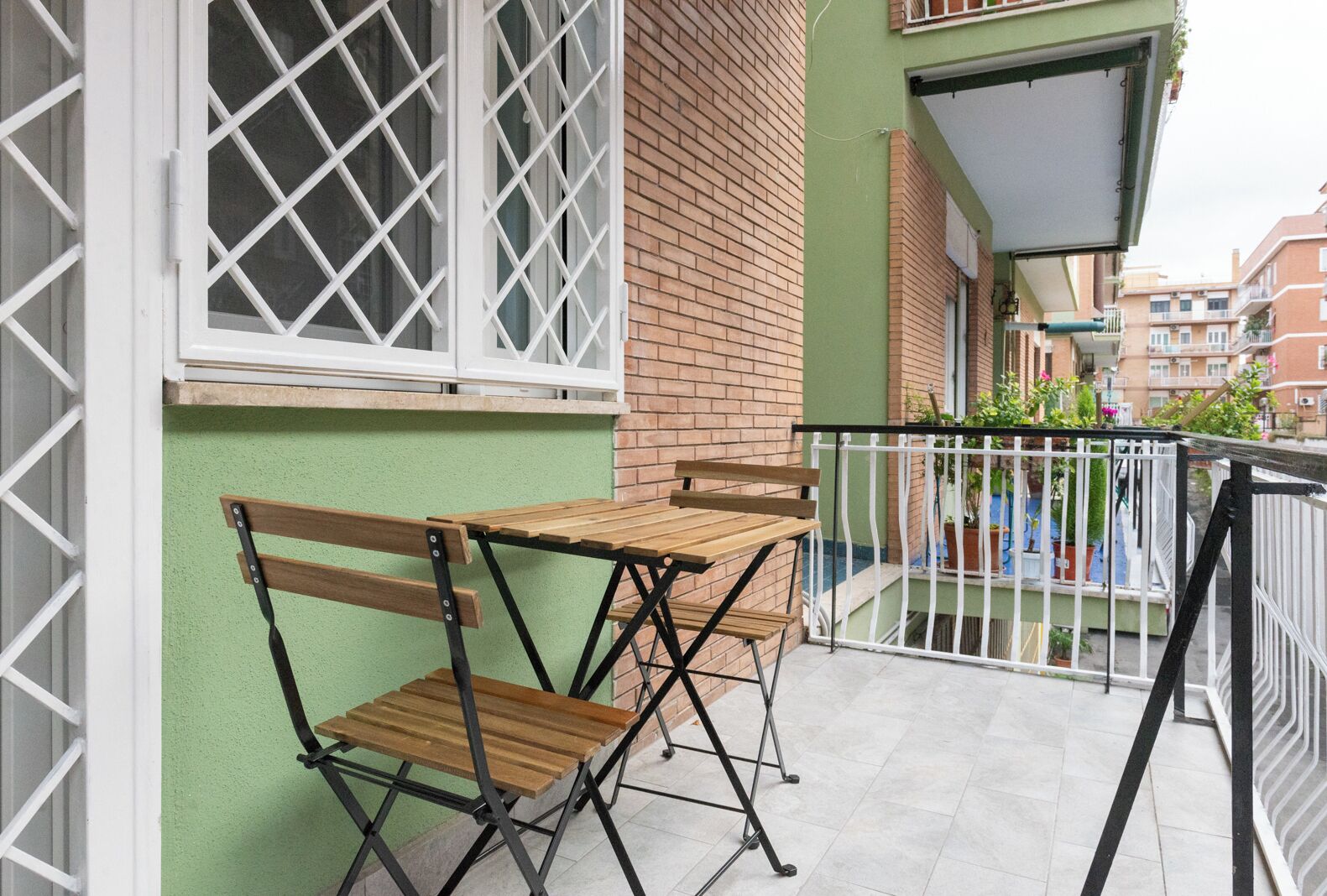 标准双人房, 阳台, 庭院景观 | 庭院景观