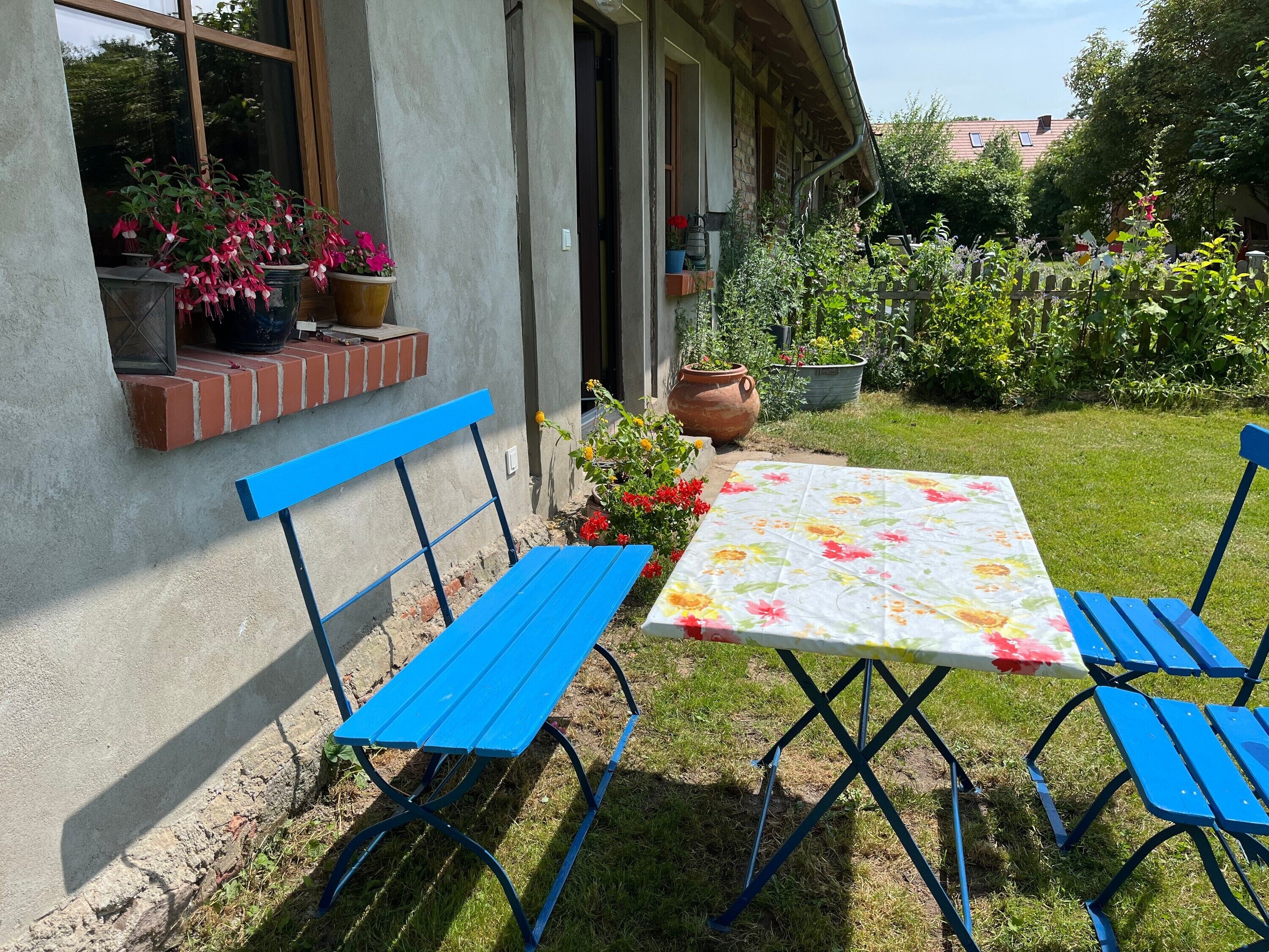 屋外ダイニングエリア