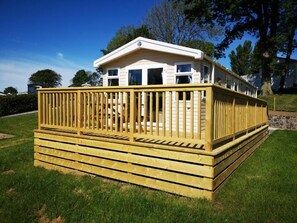 Chalet, 3 Bedrooms | Exterior - Coed Helen Holiday Park (Caernarfon)