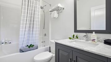 Hair dryer, towels
