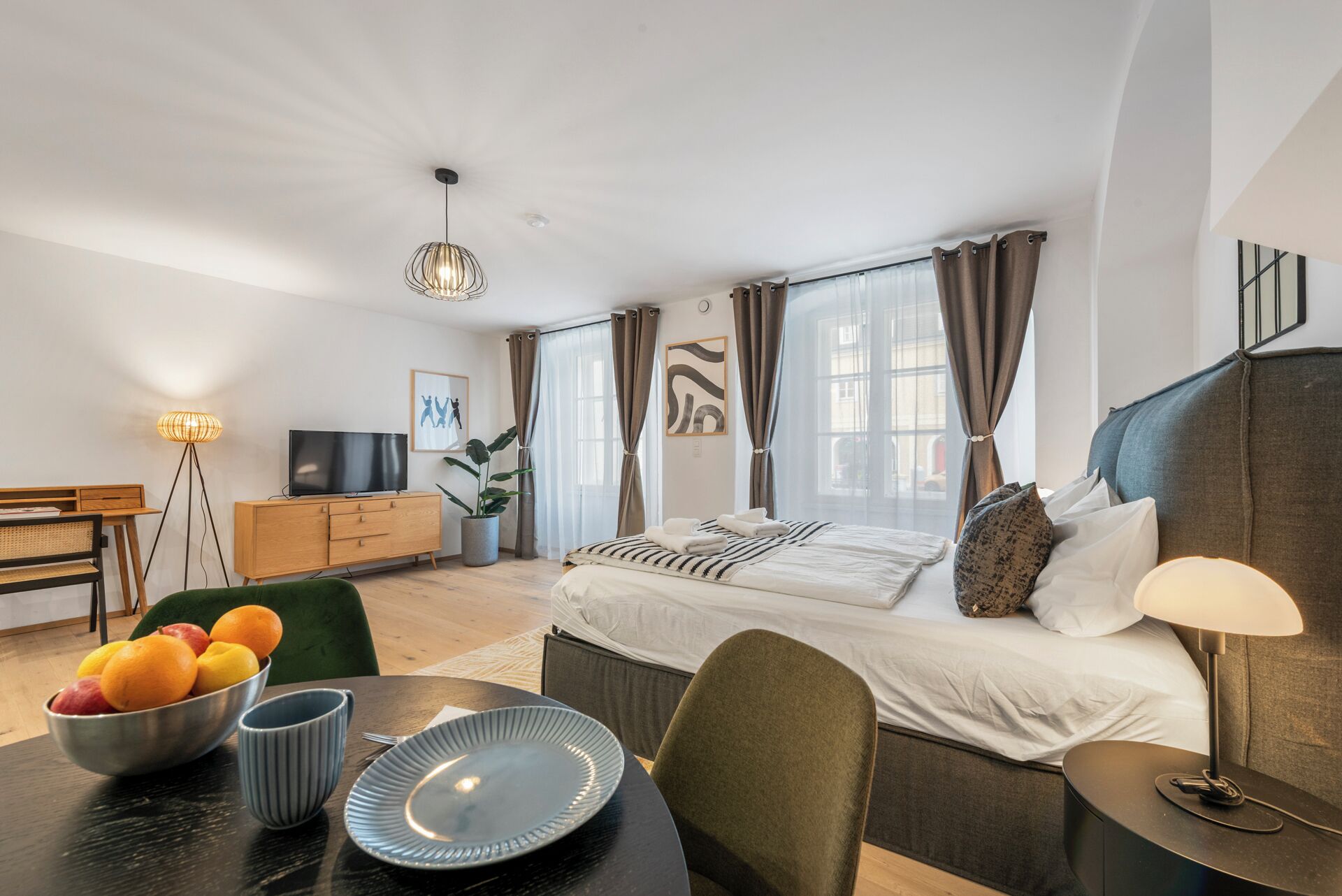 Apartment, 1 Bedroom, Kitchenette | Living area