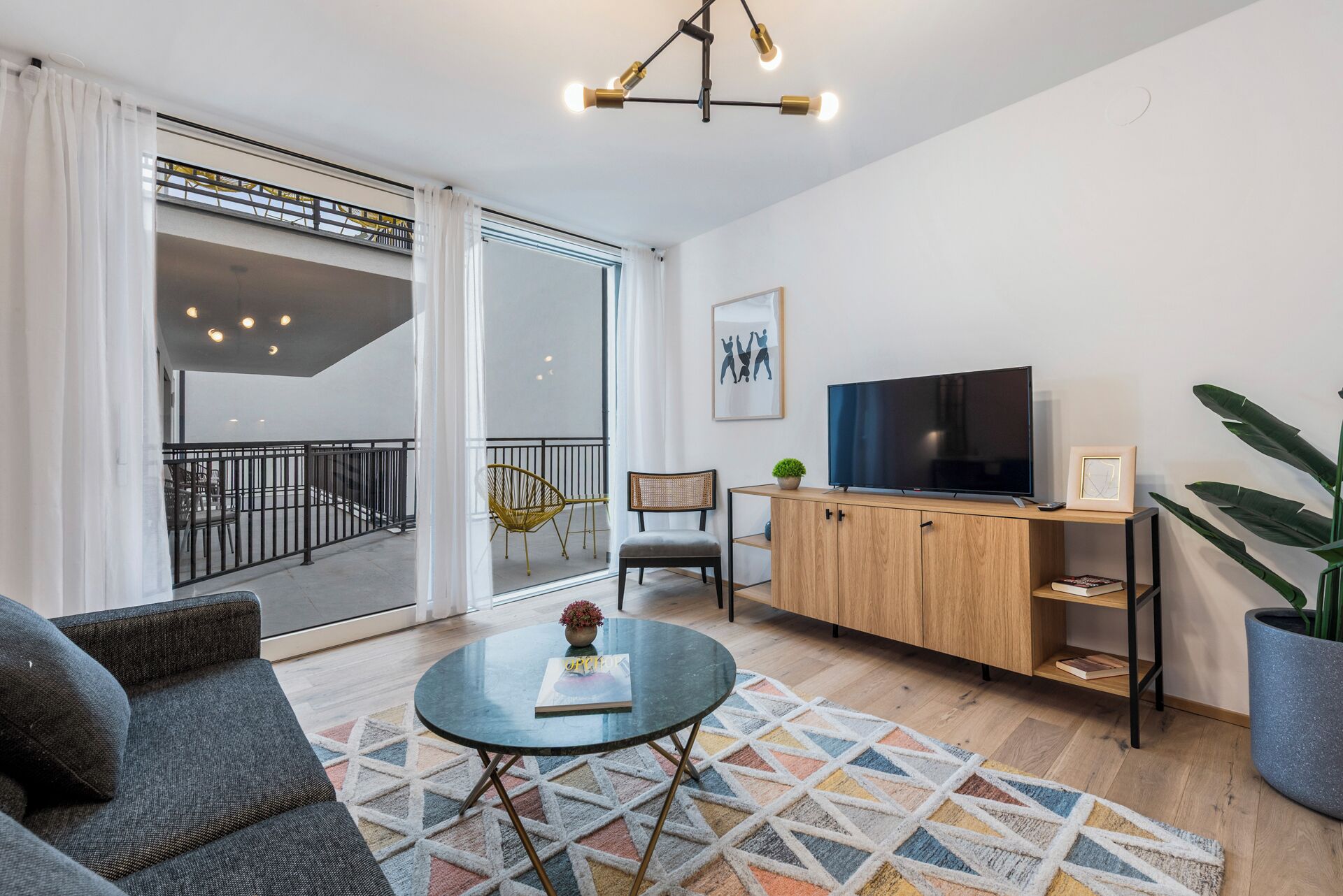 Departamento, balcón | Área de sala de estar