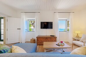 TV, fireplace - Villa Lithi by Corfu Stay Solutions (Nisaki)