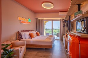 1 dormitorio, tabla de planchar con plancha, cuna de viaje y wifi gratis