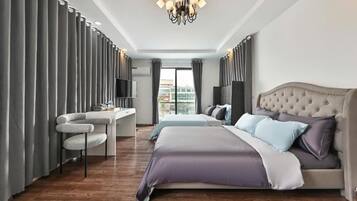 Family Room, River View | Minibar, desk, free WiFi, bed sheets