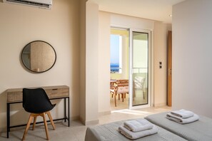 4 bedrooms, iron/ironing board, travel cot, bed sheets - Sunset View Paradisi Villa (Rhodes)
