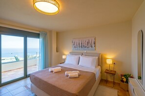5 bedrooms, iron/ironing board, travel cot, bed sheets - Sea Soul Luxury Villa with private swimming pool (Crete)