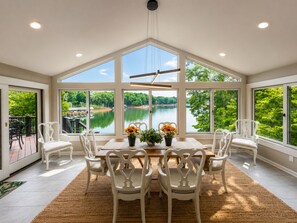 Dining - We have Water! Spacious home with Gentle Slope and Dock! (Moneta)