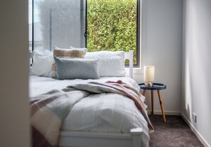 Desk, iron/ironing board, internet, bed sheets