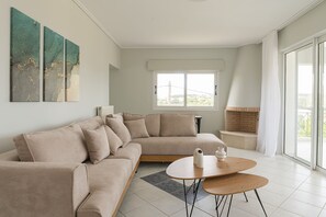 TV, fireplace, offices - Apartment Neso - 2 bdrm - 2nd floor - Building A (Fokata)
