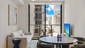 Condo, Balcony, City View | Living area