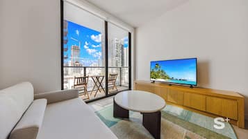 Condo, Balcony, City View | Living area