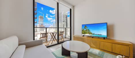Condo, Balcony, City View | Living area