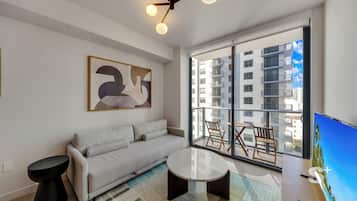 Condo, Balcony, City View | Living area