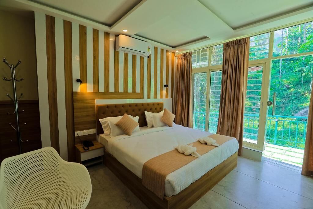 华丽双人房, 阳台, 花园景观 | 免费 WiFi