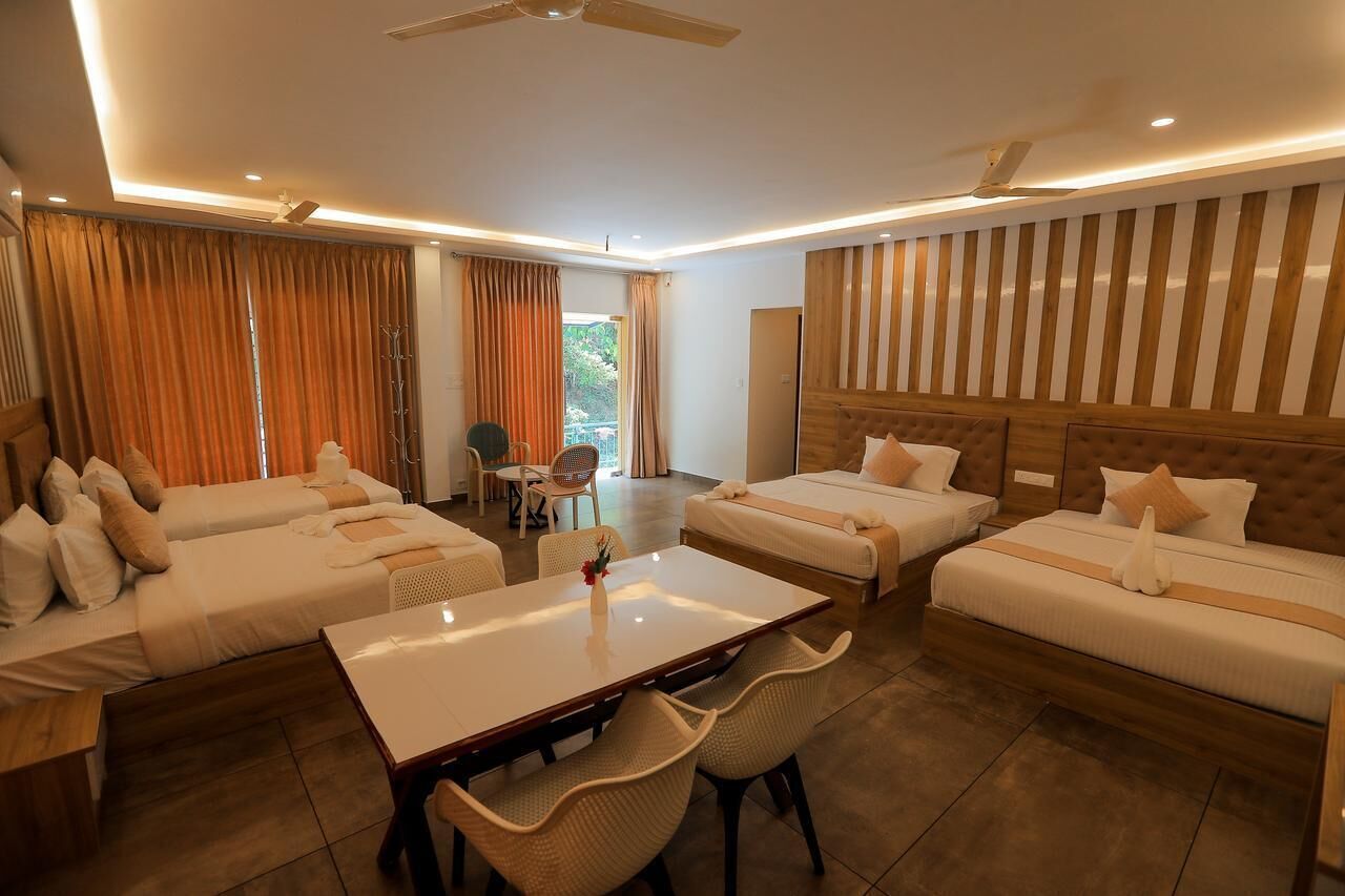 家庭四人房, 花园景观 | 免费 WiFi