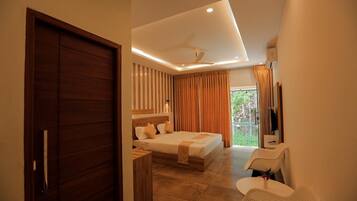 Chambre Quadruple Familiale, vue jardin