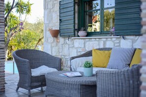Terrace/patio - Valory's Stone House (Ano Vasilikos)