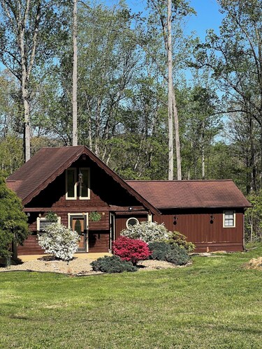 Cozy 2-bedroom + Loft Wood Cabin in Rocky Top with AC