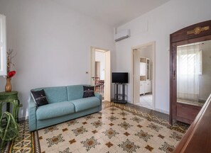 Ferienhaus, 2 Schlafzimmer, Raucher, Balkon | Wohnbereich