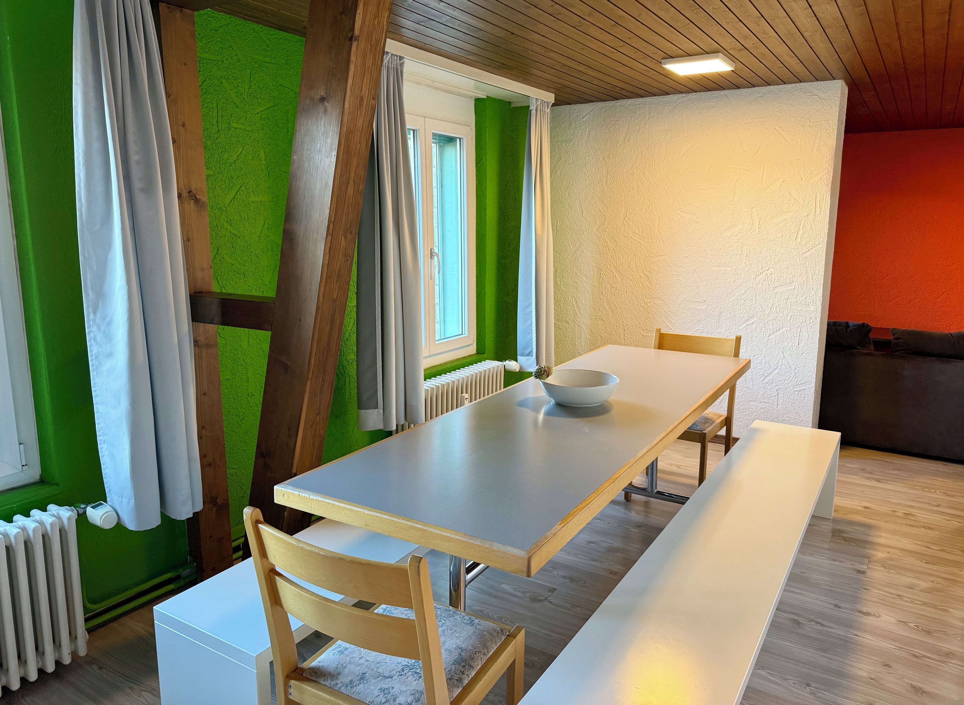 Family Apartment, 2 Bedrooms, Private Bathroom, City View | In-room dining