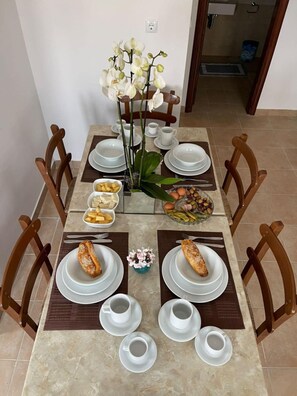 Dining - Lunar Melody Two-Bedroom Apartment near the Beach (Kato Lefkos)