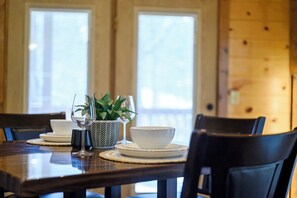 Dining - Cozy Broken Bow Getaway w/ Hot Tub, Sauna, & Creek (Broken Bow)